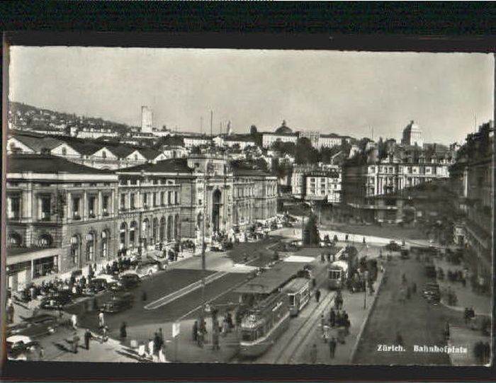 10580145 Zuerich Zuerich Bahnhofplatz x 1950