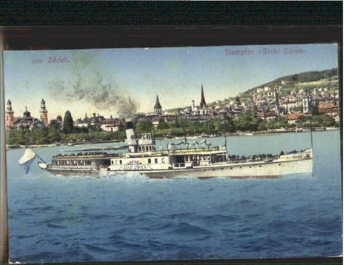 10580152 Zuerich Zuerich Dampfer  x 1911