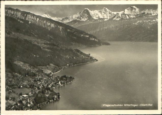 10581532 Hilterfingen Thunersee Oberhofen Fliegeraufnahme x 1942