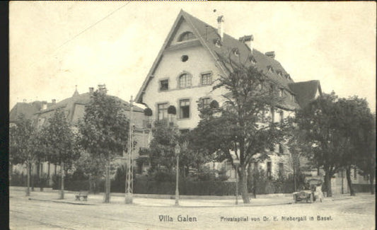 10582029 Basel BS Basel Spital Villa Galen ungelaufen ca. 1910