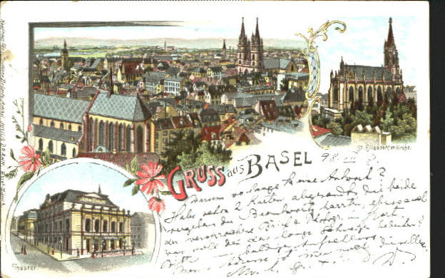 10582075 Basel BS Basel Theater Kirche x 1898