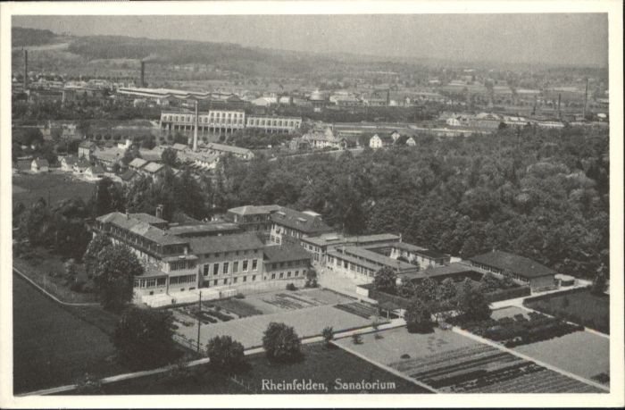 10845324 Rheinfelden AG Rheinfelden Fliegeraufnahme Sanatorium  *