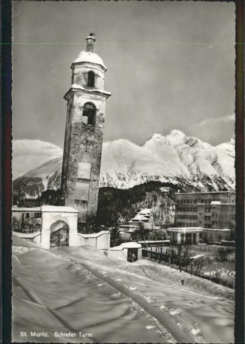 10845478 St Moritz GR St Moritz Schiefer Turm *