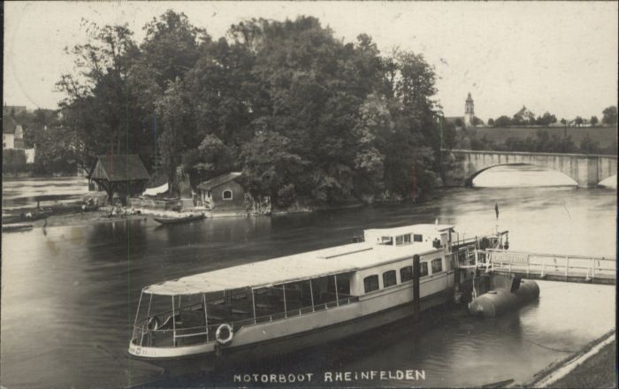 10845610 Rheinfelden AG Rheinfelden Motorboot Bruecke x