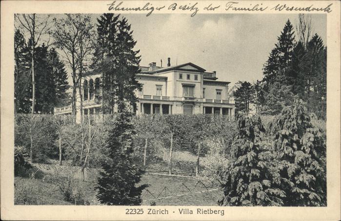 11243262 Zuerich Villa Rietberg Zuerich