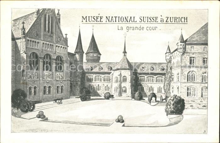 11706454 Zuerich ZH Musee National Suisse La grande Cour Zuerich ZH