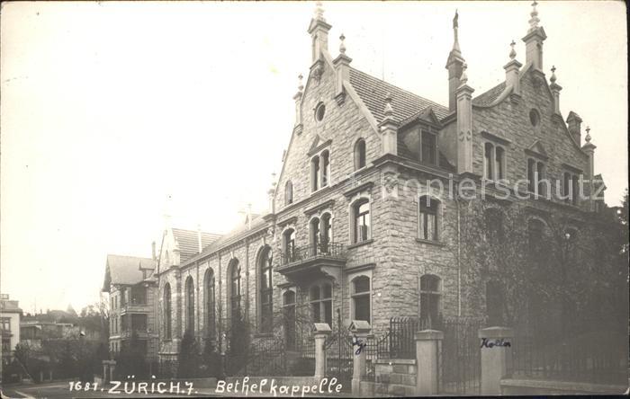 11706749 Zuerich ZH Bethelkappelle Zuerich ZH