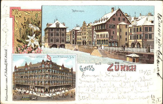 11706805 Zuerich ZH Rathausquai Waarenhaus  Zuerich ZH