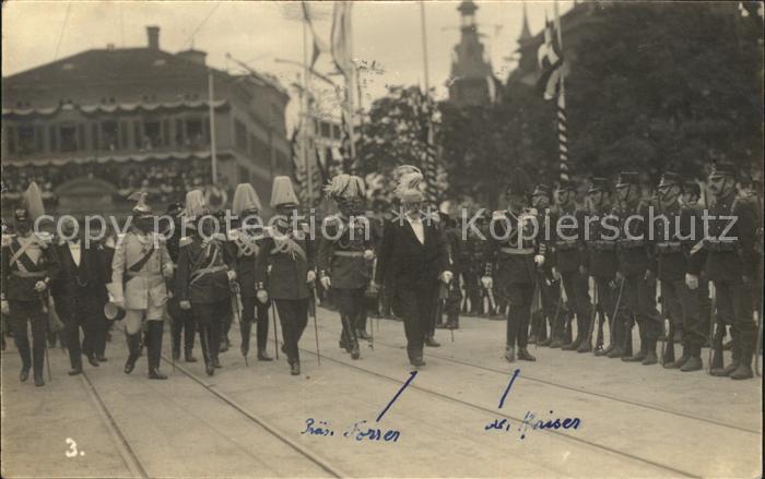 11706842 Zuerich ZH Kaiser Wilhelm und Praesident Forrer Zuerich ZH