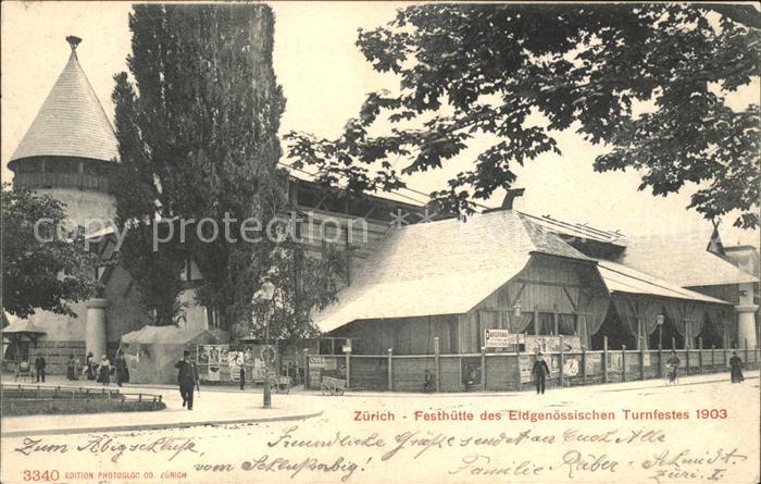 11706852 Zuerich ZH Festhuette des Eidgenoessischen Turnfestes Zuerich ZH