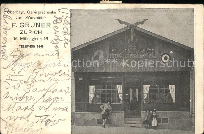 11707017 Zurich ZH Haute-Bavière. Taverne de montagne à la Wurzhuette Zuerich ZH