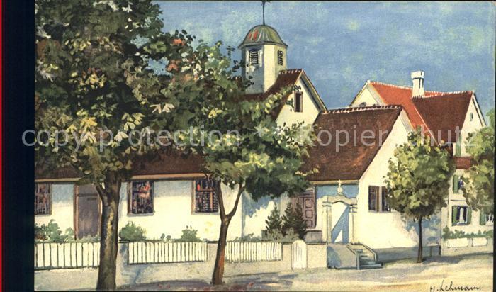 12057680 Amriswil TG Église avec presbytère Carte d'artiste Amriswil