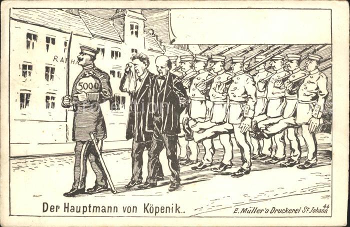 12057737 Basel BS Hauptmann von Koepenick Carte d'artiste Basel BS