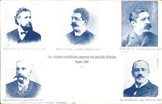 12059438 Neuchâtel NE Portraits des autorités fédérales Neuchâtel NE