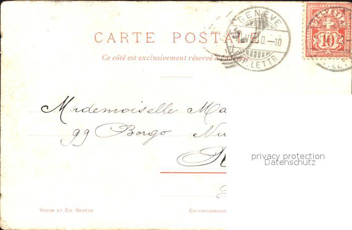 12528762 Geneve GE Carte d'artiste Tour de l'Ile Geneve