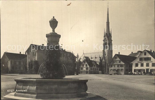 12634723 Amriswil TG Brunnen Église Gasthof Baeren Amriswil