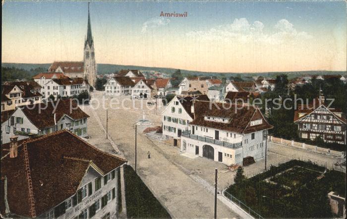 12634888 Amriswil TG Vue aérienne de l'église d'Amriswil