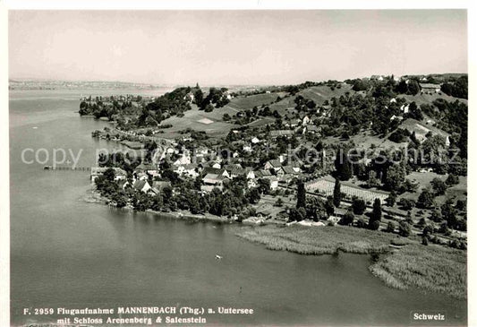 12731715 Mannenbach Untersee Photo aérienne Château d'Arenenberg Salenstein Mann