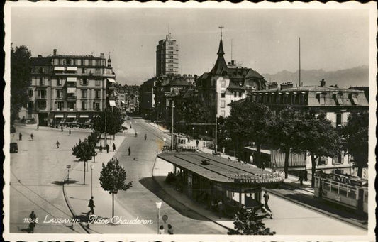 11247671 Lausanne VD Place Chauderon Strassenbahn Lausanne