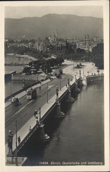 11242570 Zuerich Quaibruecke Uetliberg Strassenbahn  Zuerich