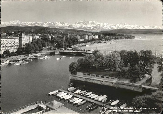 11242653 Zuerich Fliegeraufnahme Bauschaenzli Zuerich