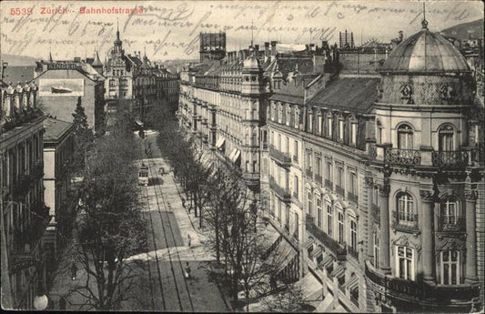 11242849 Zuerich Bahnhofstrasse Strassenbahn  Zuerich