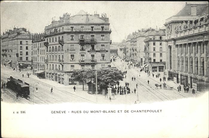 11314189 Geneve GE Rues du Mont Blanc et de Chantepoulet Geneve