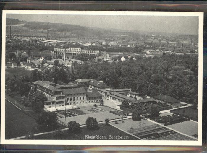 11383792 Rheinfelden AG Sanatorium Fliegeraufnahme Rheinfelden