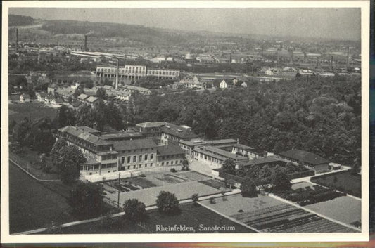 11383795 Rheinfelden AG Sanatorium Fliegeraufnahme Rheinfelden