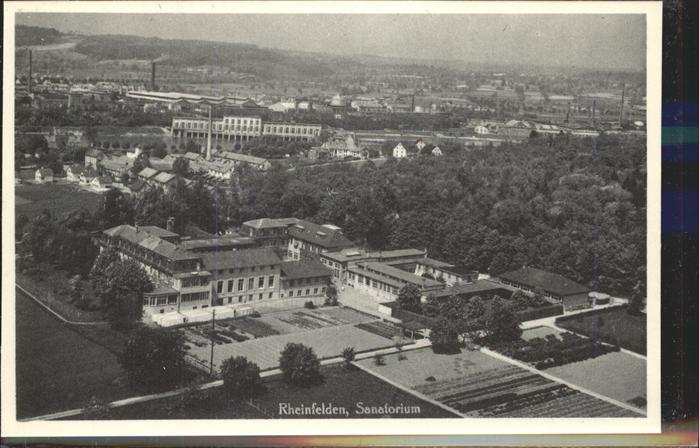 11383796 Rheinfelden AG Sanatorium Fliegeraufnahme Rheinfelden