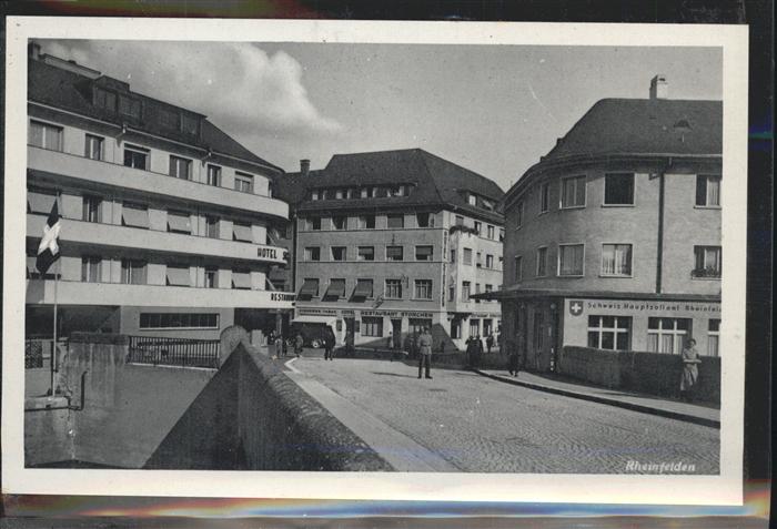 11384003 Rheinfelden AG Partie im Ort Hotel Schweizer Hauptzollamt Bruecke Rhein