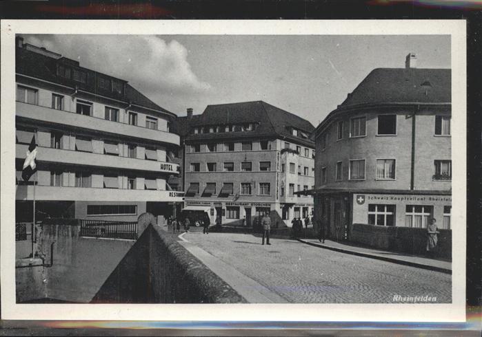 11384005 Rheinfelden AG Partie im Ort Hotel Schweizer Hauptzollamt Bruecke Rhein