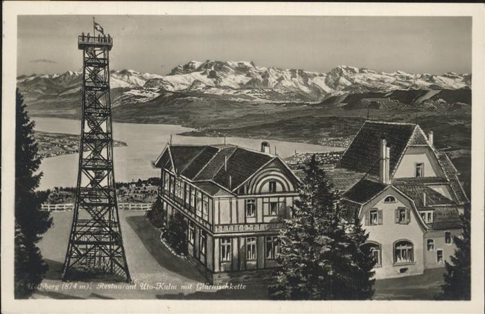 11379410 Uetliberg Zuerich Restaurant Uto Kulm mit Glaernischkette Uetliberg Zue