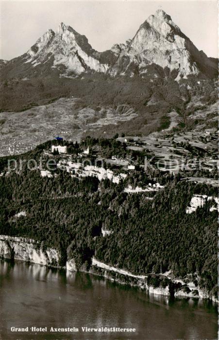 13845713 Axenstein Grand Hotel Axenstein am Vierwaldstaettersee Fliegeraufnahme