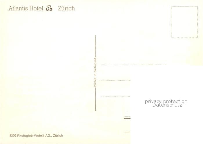 13857043 Zurich ZH Hôtel Atlantis Zurich ZH