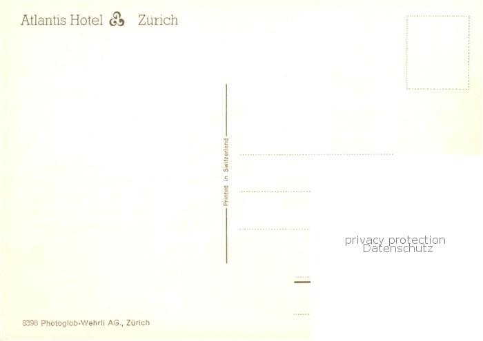 13857044 Zurich ZH Hôtel Atlantis Zurich ZH