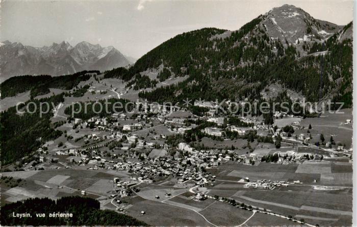 13861577 Leysin VD et les Alpes vue aérienne