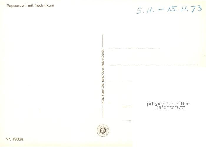 13861987 Rapperswil BE Fliegeraufnahme mit Technikum Rapperswil BE