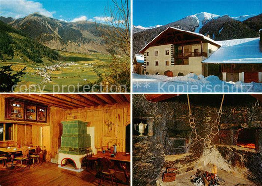 13862612 Muestair Hotel Chasa Chalavaina Kamin Panorama Alpen Bundesdenkmal Mues