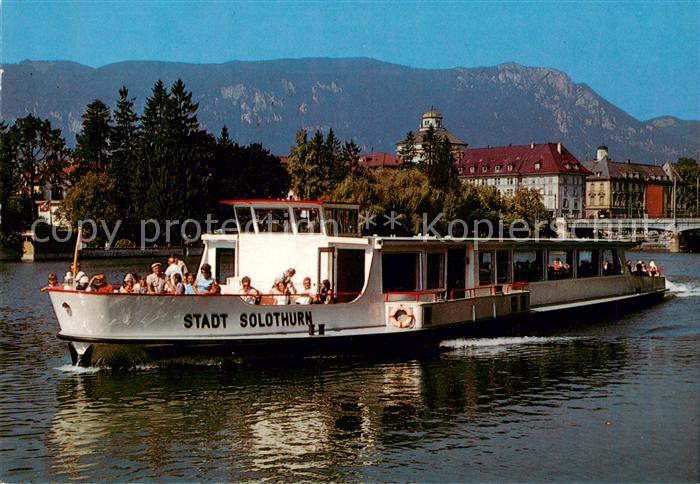 13864095 Biel Bienne BE Bateau à moteur Ville de Soleure Aareschiffahrt Solothurn Bie