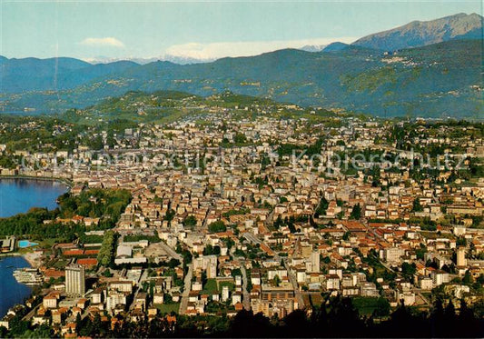 13864097 Lugano Lago di Lugano TI Fliegeraufnahme