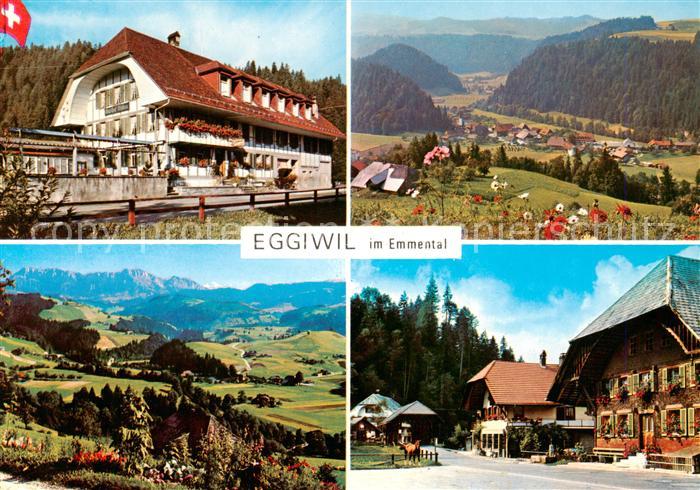 13864604 Eggiwil BE Gasthof zum Baeren Panorama Strassenpartie