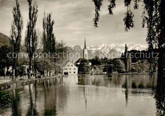 13864903 Buchs Buchs-Werdenberg SG Werdenbergersee avec chaîne Rhaetikon