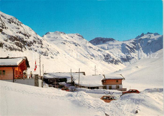 13865292 Juf Avers GR Berggasthaus Edelweiss Wintersportplatz Alpen