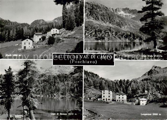 13865622 Poschiavo GR Panorama Val di Campo Sfazu Lago Viola Lago di Saosso Lung