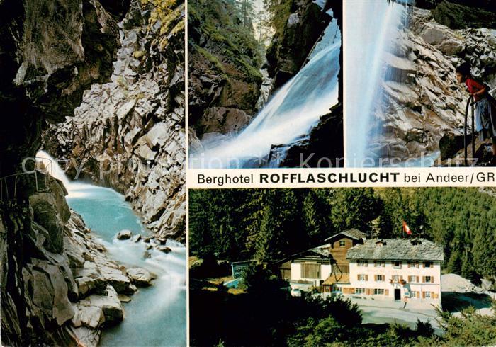 13865623 Andeer GR Berghotel Rofflaschlucht Wasserfall Andeer GR