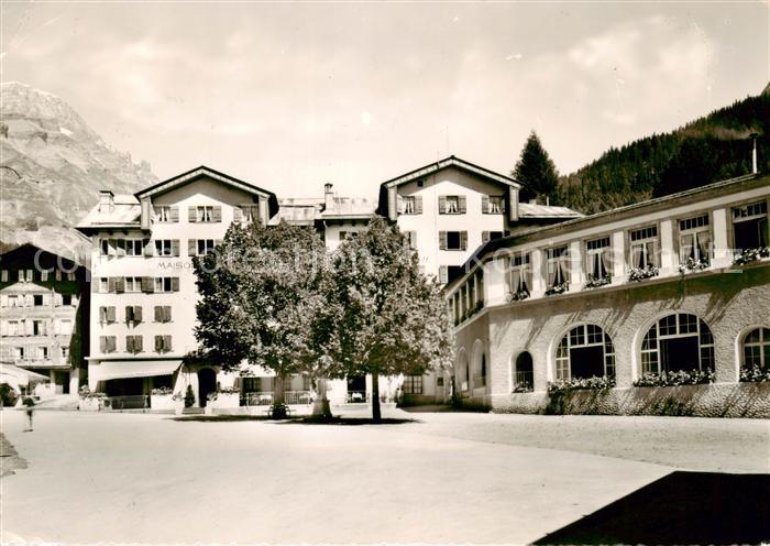 13866872 Leukerbad Loueche-les-Bains VS La Place et l Hôtel Maison Blanche