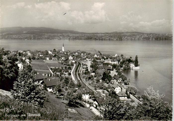 13875684 Berlingen Untersee Fliegeraufnahme Berlingen Untersee