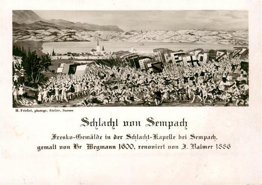 13892762 Sempach LU Schlacht von Sempach Gemaelde Sempach LU