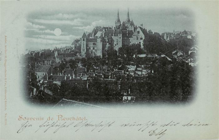 13879065 Neuchâtel NE Panorama avec château et église Neuchâtel NE